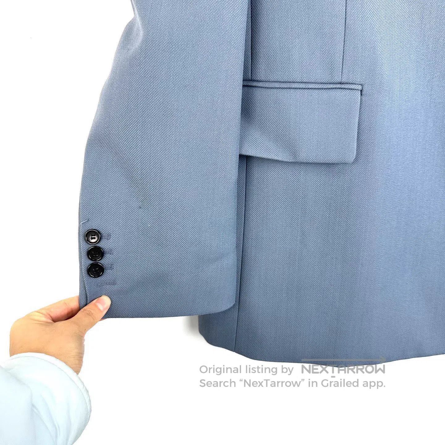 WE11DONE Blue Structured Blazer - XS. Size US XS / EU 42 / 0 - 6 Thumbnail