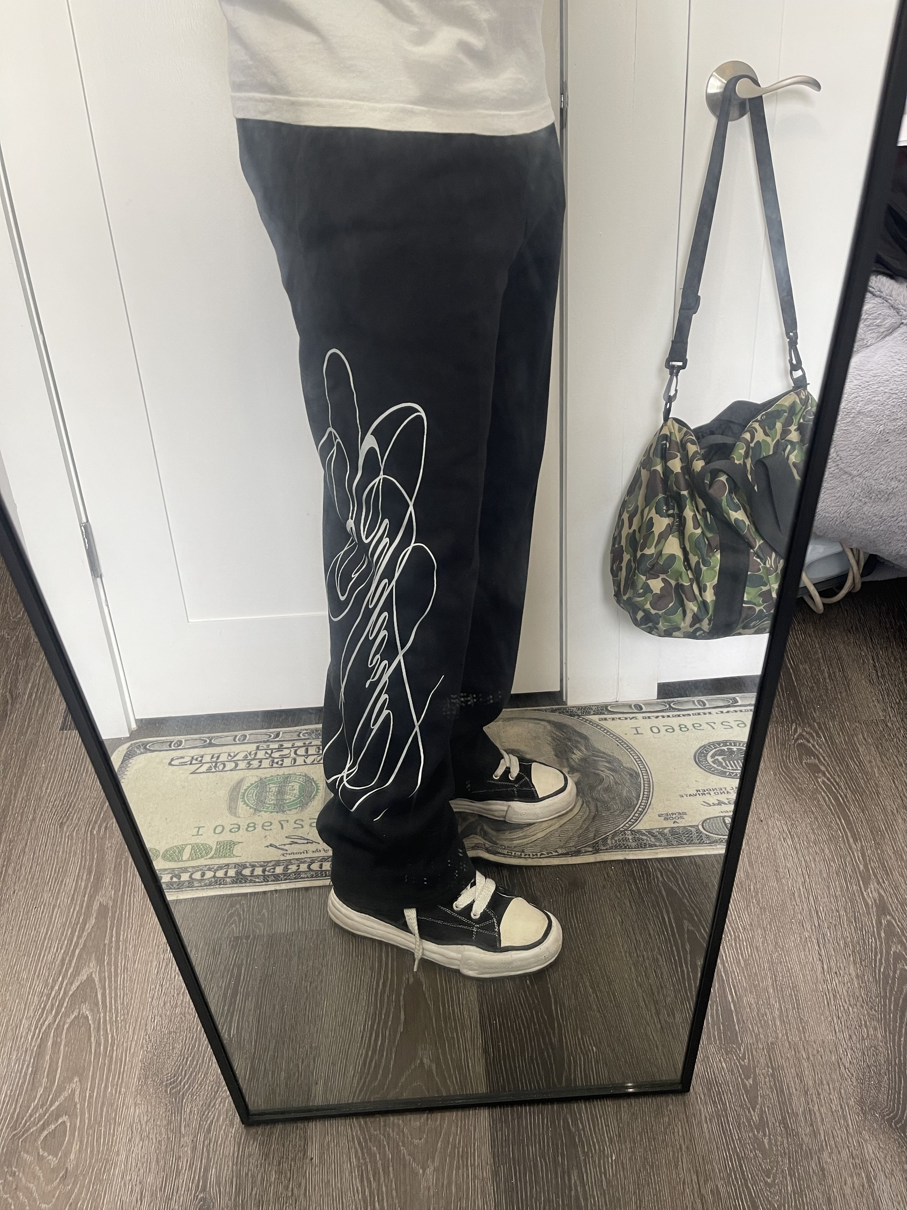 Japanese Brand Black "Euphoria" Sweatpants Size US 38 / EU 54 - 2 Thumbnail