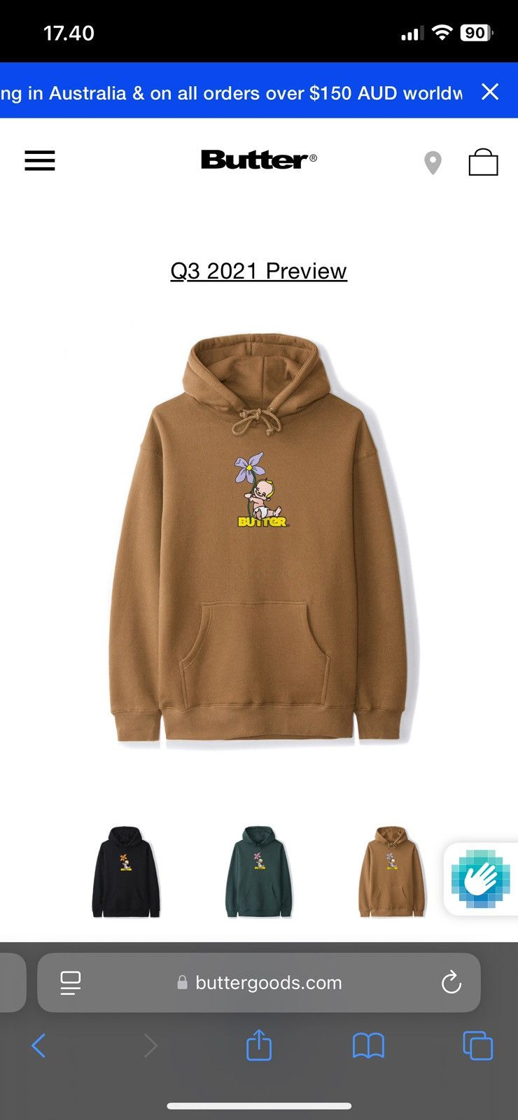 Butter Goods Butter Goods Baby Hoodie Size US XL / EU 56 / 4 - 8 Thumbnail