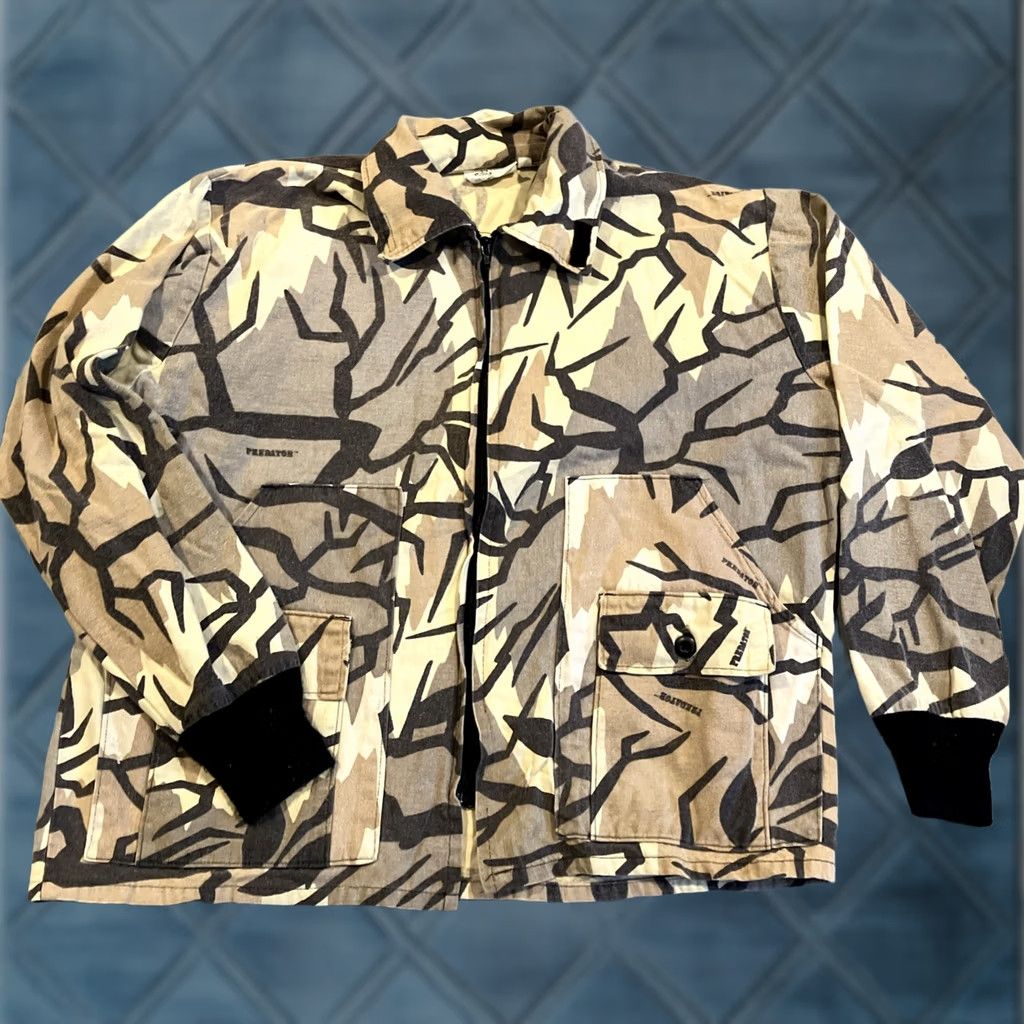 Vintage VINTAGE Predator Camouflage Full Zip Hunting Coat Men's Large Coat Size US L / EU 52-54 / 3 - 1 Thumbnail