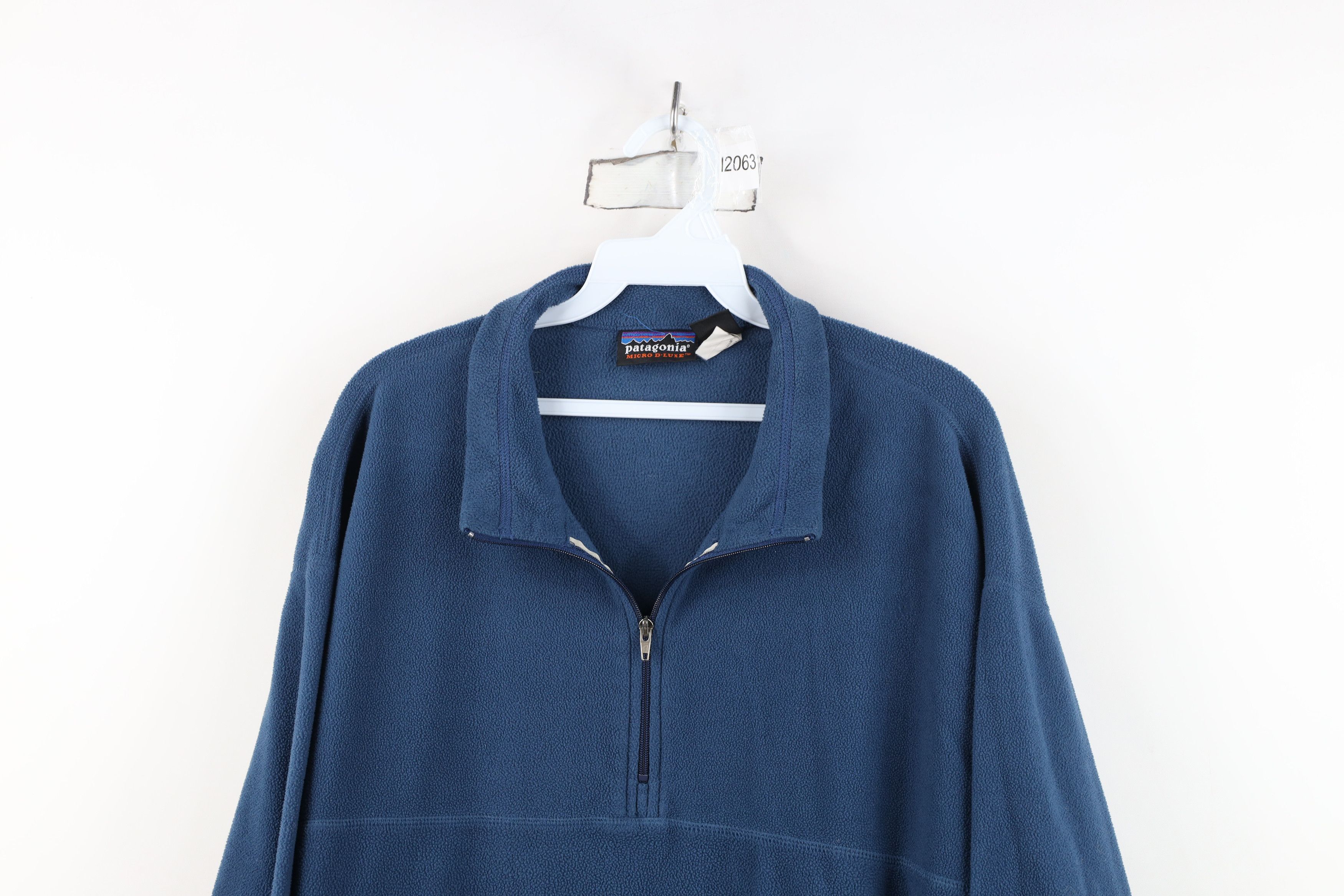 トップス 90s patagonia micro D-luxe crew Vintage 90s Patagonia Micro D-Luxe Half Zip Fleece Sweater