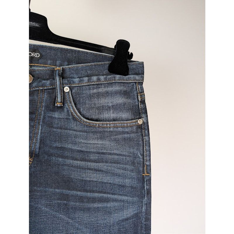 Tom Ford o1rshd1 Straight-Fit Denim Jeans in Navy Size US 33 - 5 Thumbnail
