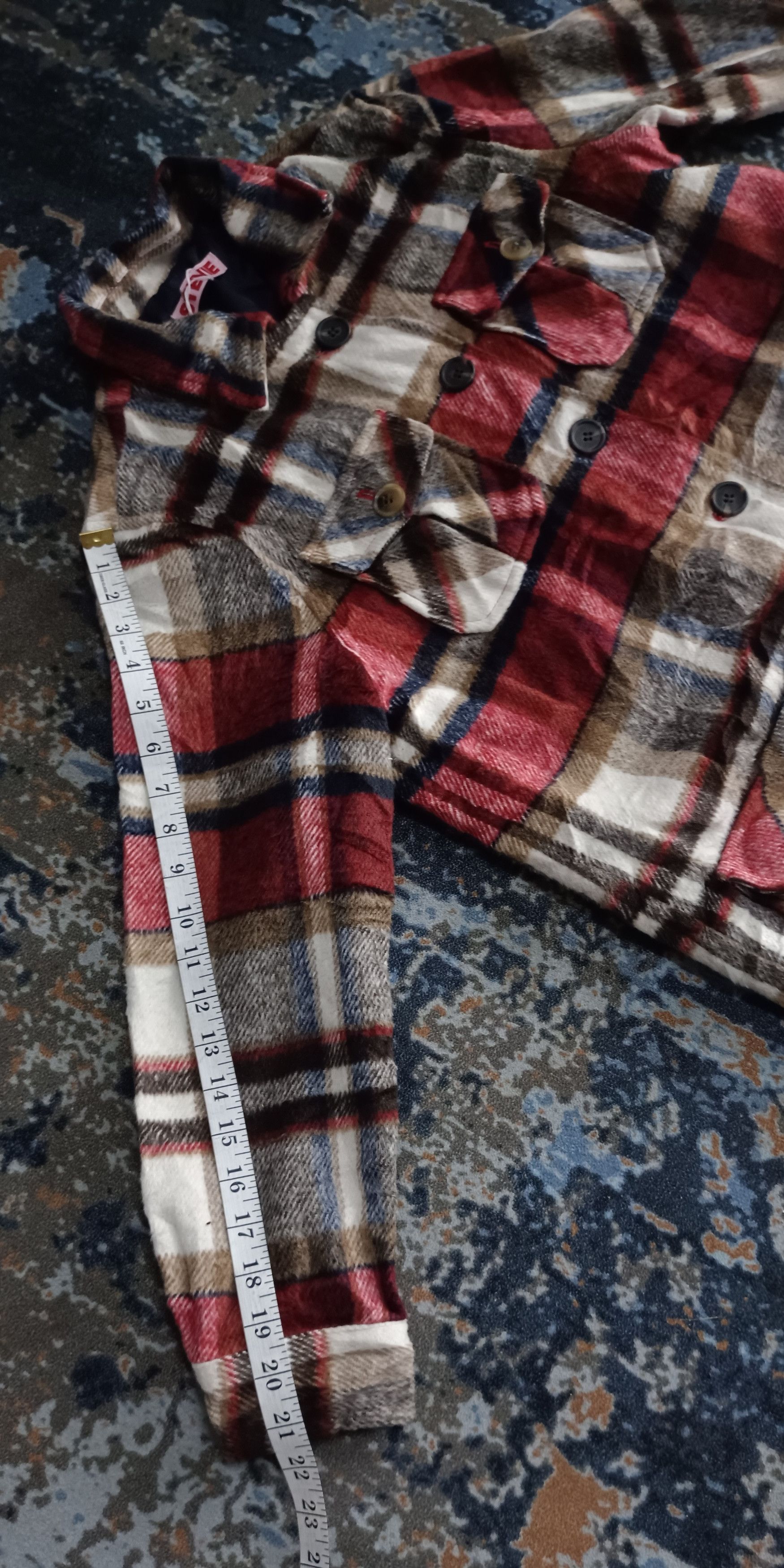 Japanese Brand Stevie BAD Super Underground Factory Flannel Jacket Size US M / EU 48-50 / 2 - 13 Thumbnail