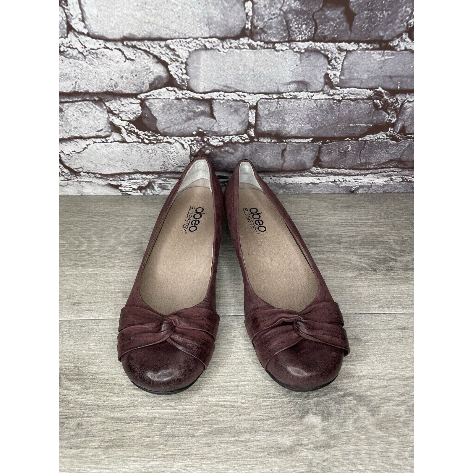 Other Abeo BIO System Terrie Slip On Shoes Sz 8N Purple Knotted Le Size US 8 / IT 38 - 12 Thumbnail