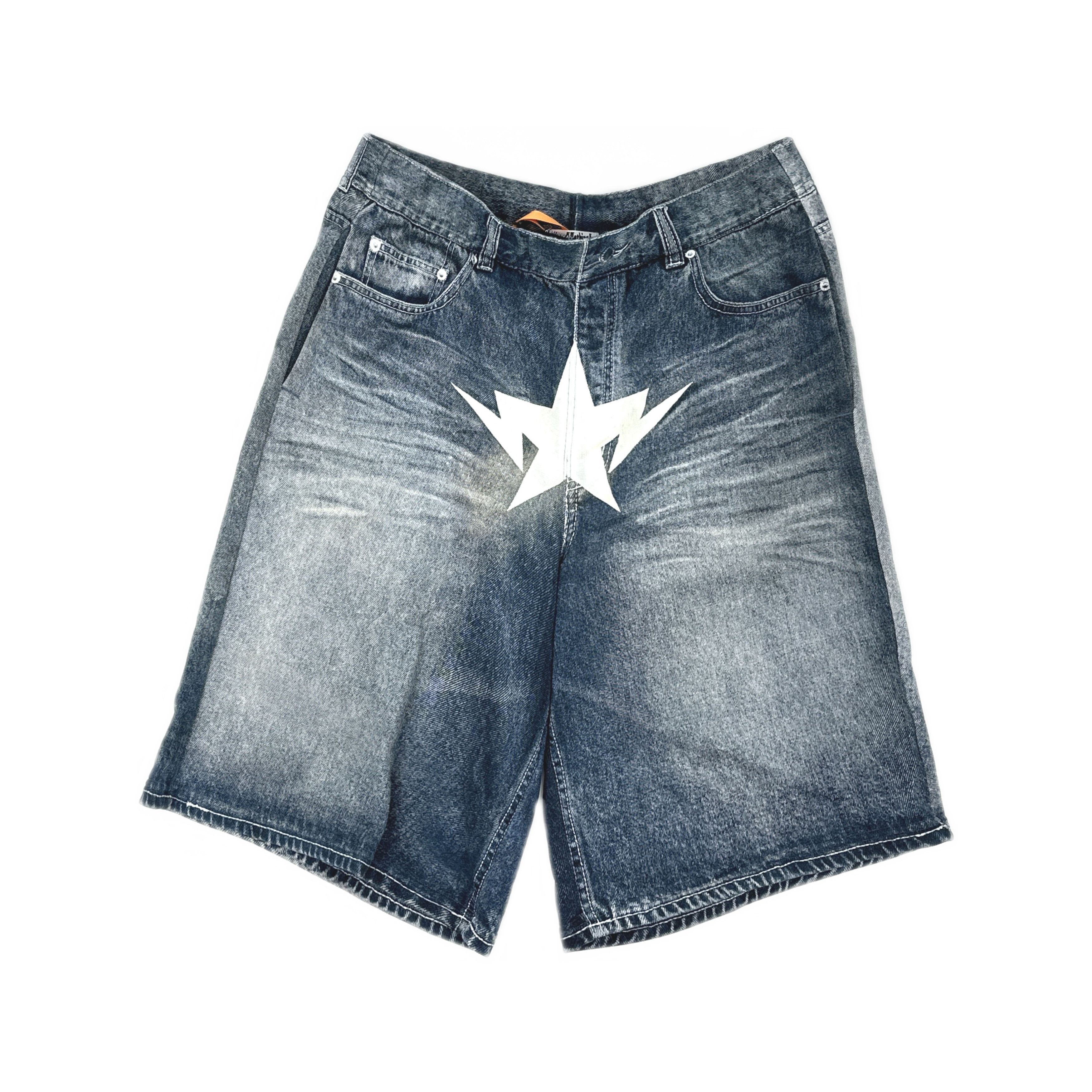 Bape A Bathing Ape Star Logo Denim Shorts Size XXL Size US 38 / EU 54 - 1 Thumbnail