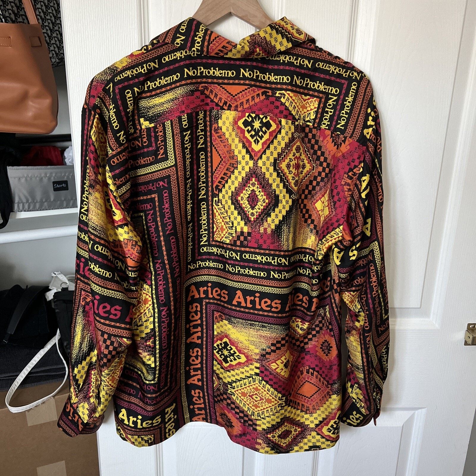 Aries Aries Scarf Print Silk Longsleeve Shirt Multi Size M Size US M / EU 48-50 / 2 - 4 Thumbnail