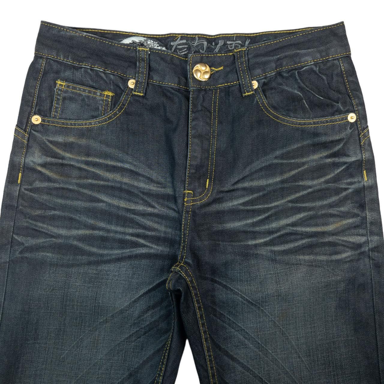 Other Vintage Big Train Japanese Wave Embroidered Jeans Size W32 Size US 32 / EU 48 - 4 Thumbnail