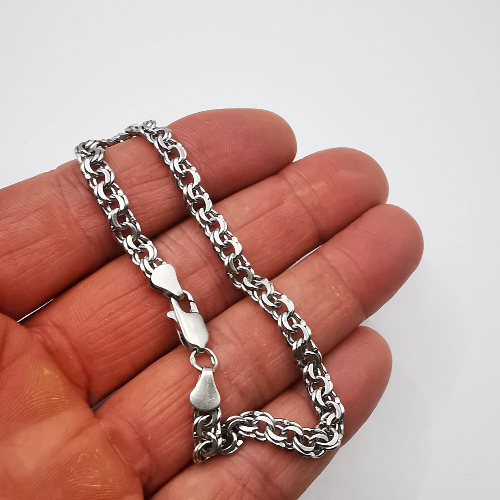 Sterling Silver Vintage Bracelet Jewelry,925 Sterling Silver, Handmade 8,92g Size ONE SIZE - 3 Thumbnail