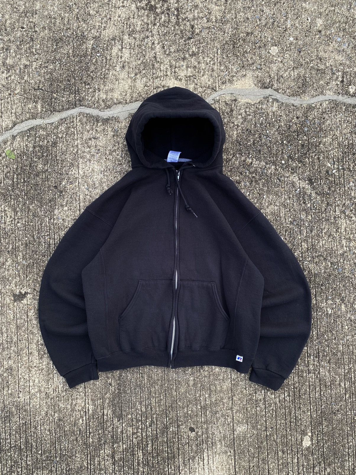 【ヴィンテージ】RUSSELL ATHLETIC zipアップスウェット黒XXL Vintage Russell Athletic Zip-Up Hoodie – Justin Reed