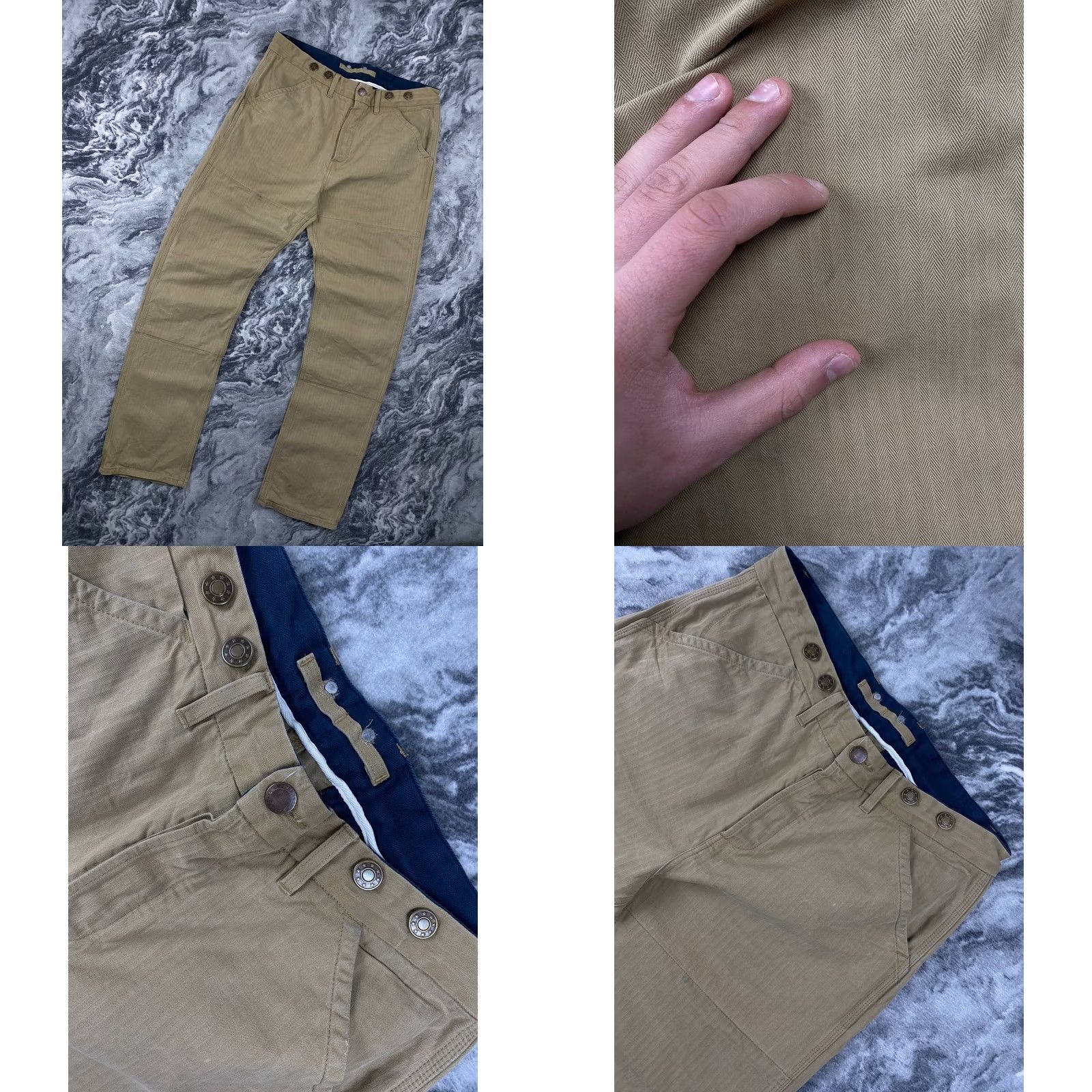 Twisted X VINTAGE Freenote Cloth Pants Men 36 Beige Cargo Straight Front Pocket Cotton Unit 36 Inseam 36 Spring Fall Mens Size US 36 / EU 52 - 8 Thumbnail