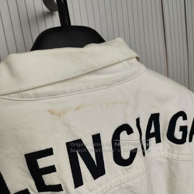Balenciaga Balenciaga Denim Jacket Size 36 White Size XS / US 0-2 / IT 36-38 - 6 Thumbnail