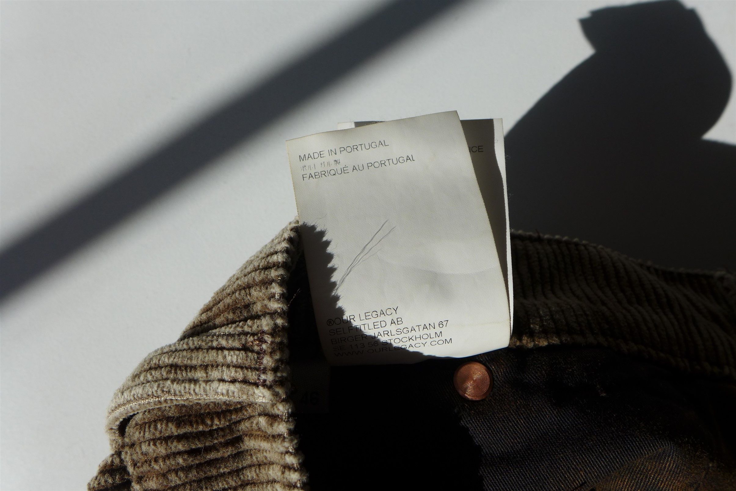 Our Legacy *Fits 32"* Our Legacy Joiner Trousers - Brown Enzyme Cord Size US 30 / EU 46 - 16 Thumbnail