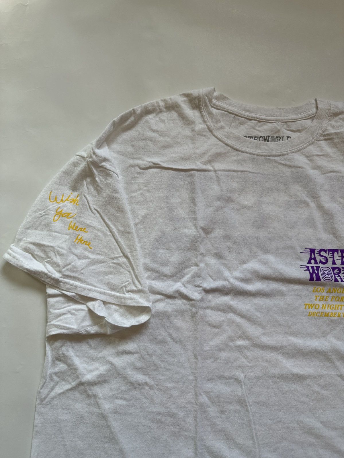 Travis Scott Travis Scott astroworld tour tee LA Forum XXL white Size US XXL / EU 58 / 5 - 2 Thumbnail