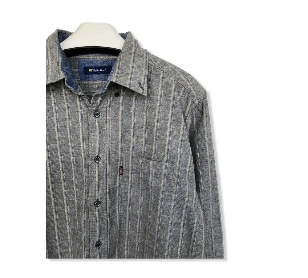 Golden Bear Golden Bear Striped Design Flannel Shirt 👕 Size US M / EU 48-50 / 2 - 2 Thumbnail