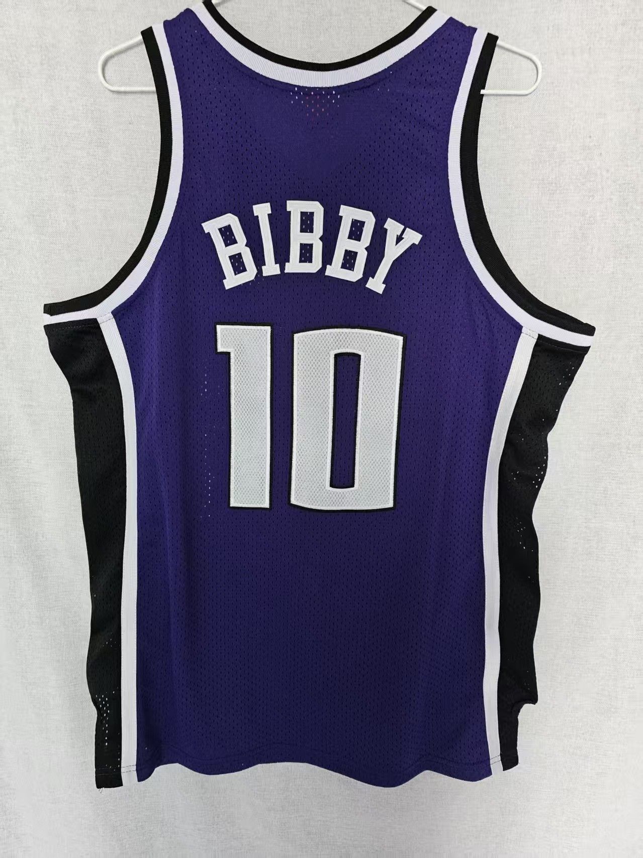 NBA Sacramento Kings #10 Mike Bibby Jersey Double Stitched Size US M / EU 48-50 / 2 - 1 Thumbnail