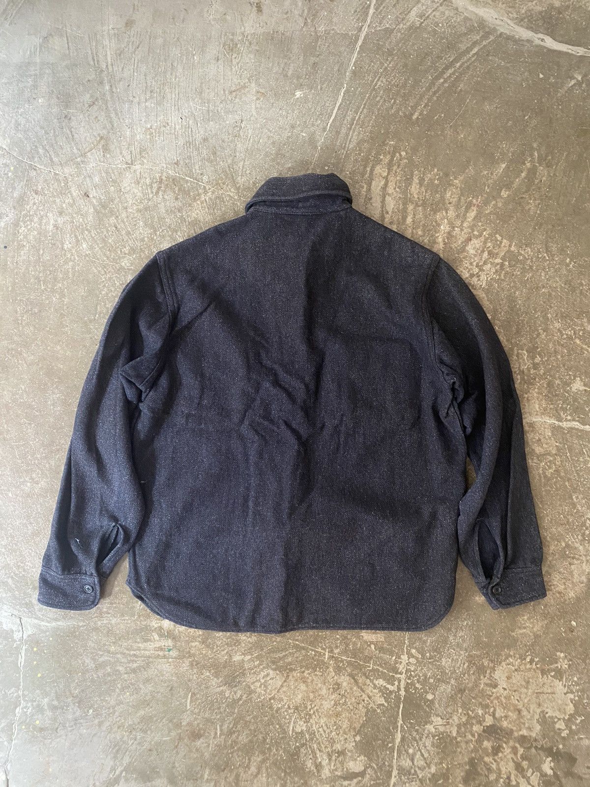 Vintage Vintage Navy Army CPO Wool Shirt Size US L / EU 52-54 / 3 - 4 Thumbnail