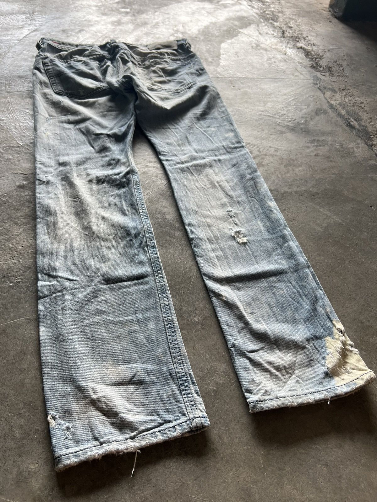 Diesel distressed diesel industry denim splatter bleach sick washed Size US 33 - 24 Thumbnail