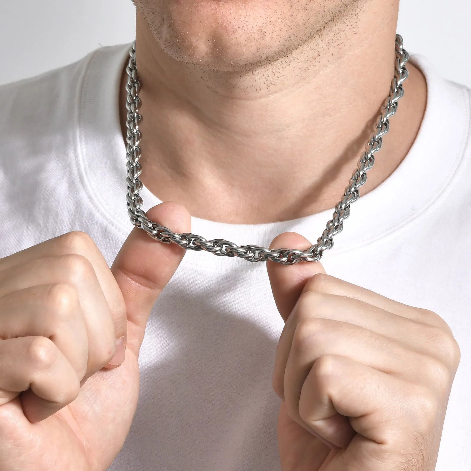 Jewelry × Vintage Chunky Twisted Chain Necklace Size ONE SIZE - 3 Thumbnail