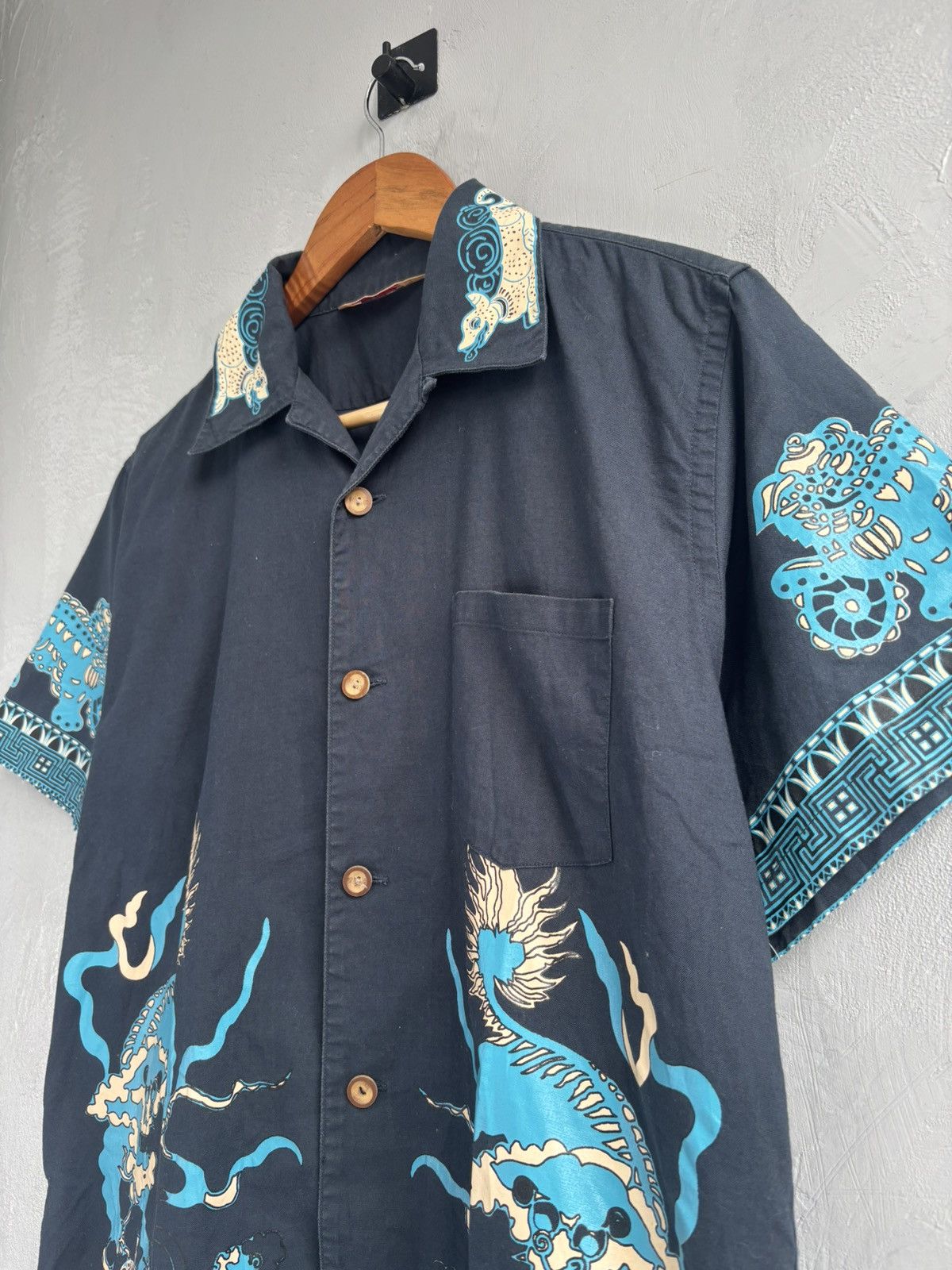 Avirex × Japanese Brand × Vintage Avirex Blue Dragon Shirt Size US M / EU 48-50 / 2 - 3 Thumbnail