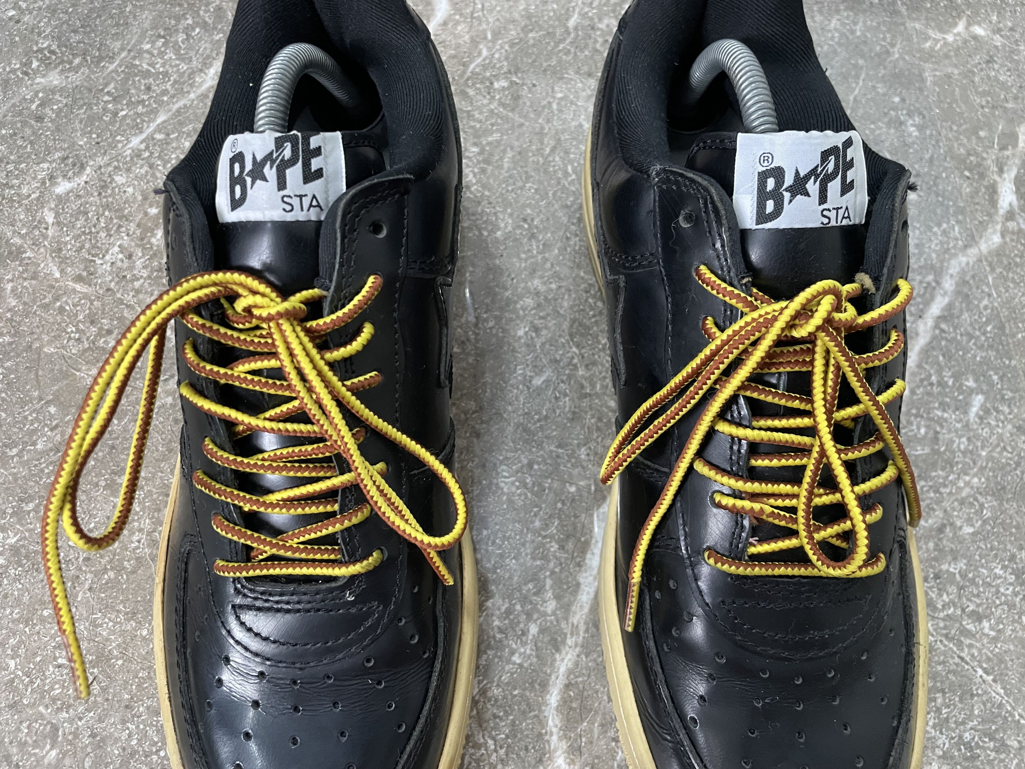 Bape OG GLASS LEATHER BAPESTA Size US 9.5 / EU 42-43 - 4 Thumbnail
