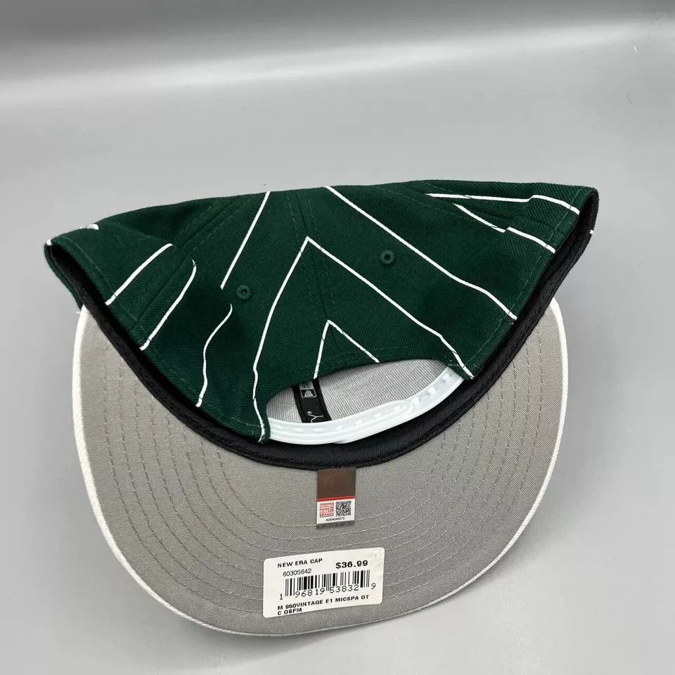 New Era Michigan State Spartans Hat Men Pinstripes 9Fifty New Era Size ONE SIZE - 5 Thumbnail