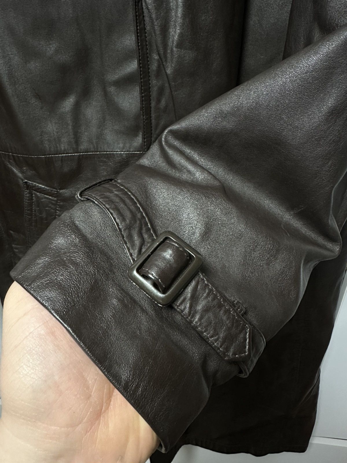Leather Veillon Vintage Archive Leather Jacket Rare AvanGard Size US L / EU 52-54 / 3 - 5 Thumbnail