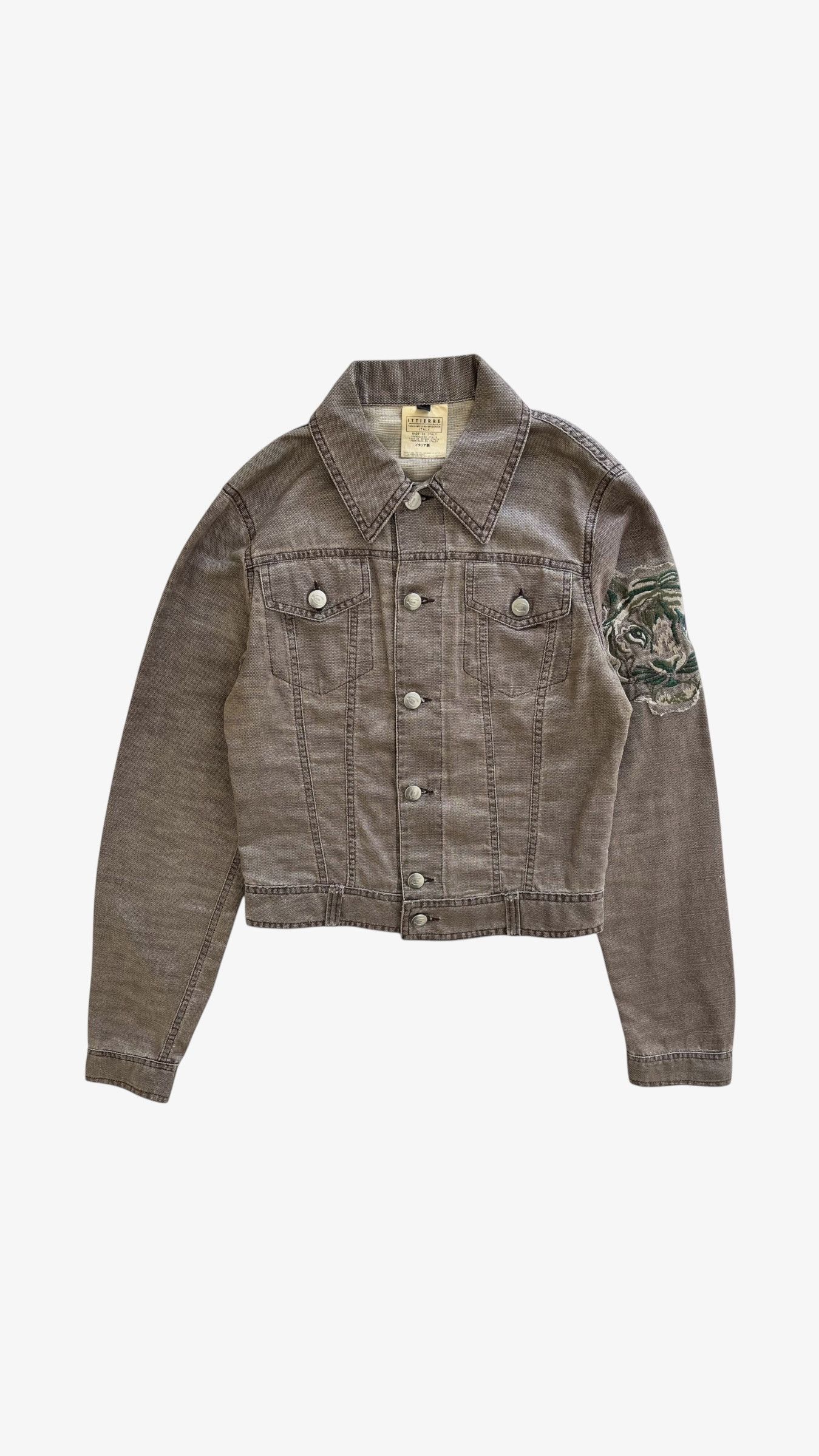 Just Cavalli Vintage Y2K Women's Just Cavalli Lion Denim Jacket Size XS / US 0-2 / IT 36-38 - 1 Thumbnail