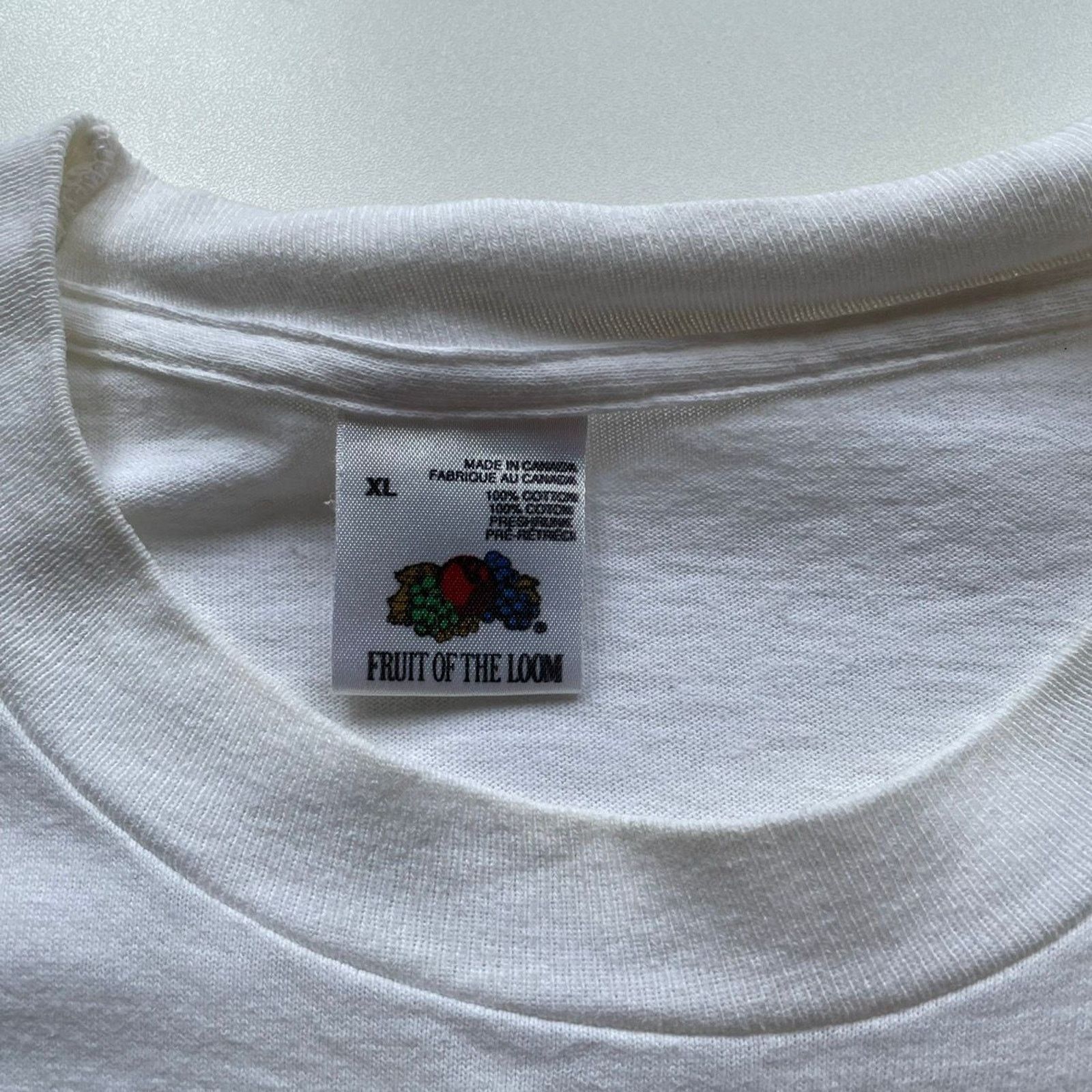 Fruit Of The Loom Vintage 90s I Heart TV Devil Graphic T Shirt XL White Rare Size US XL / EU 56 / 4 - 6 Thumbnail
