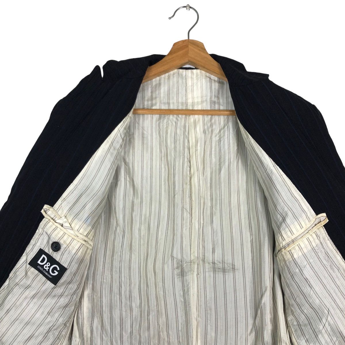 Dolce & Gabbana Vtg Pin Striped Dolce & Gabbana Double Breast Made in Italy Size US M / EU 48-50 / 2 - 12 Thumbnail
