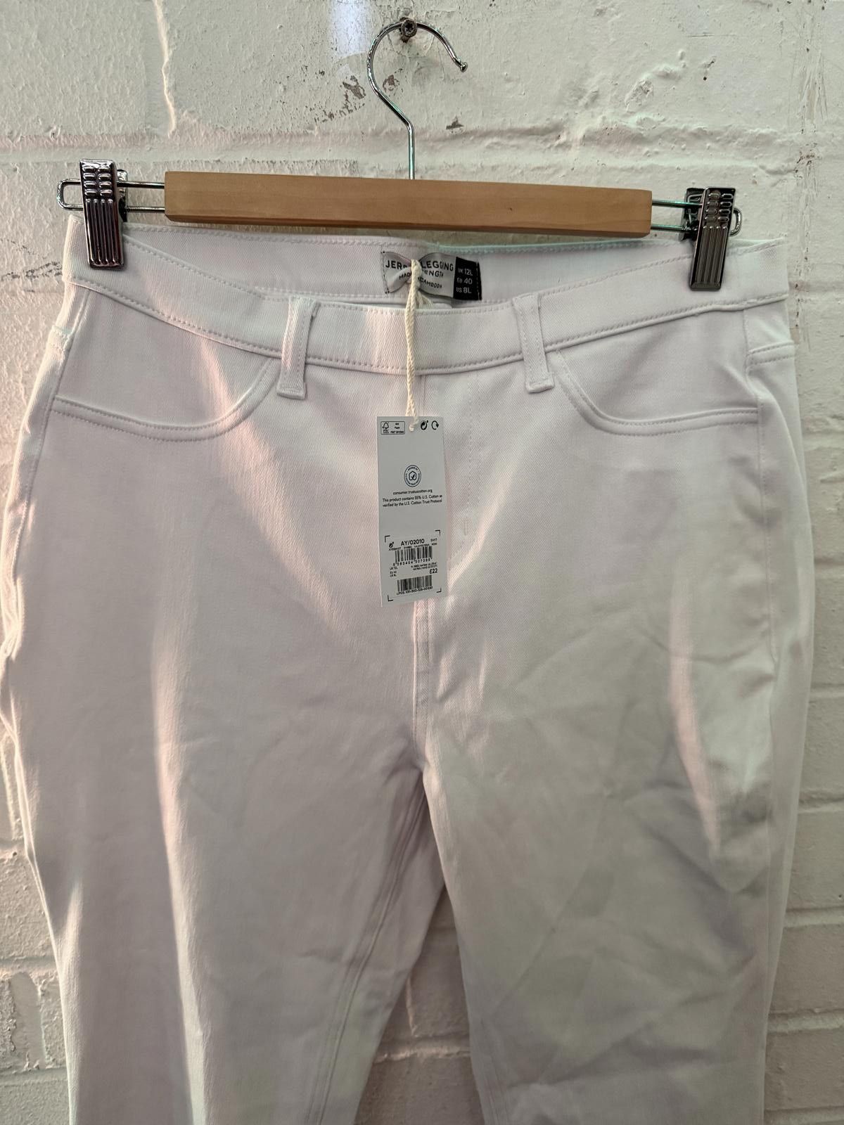 NEXT Next White Leggings UK 12L EU 40 US 8L Size 34" / US 12 / IT 48 - 3 Thumbnail