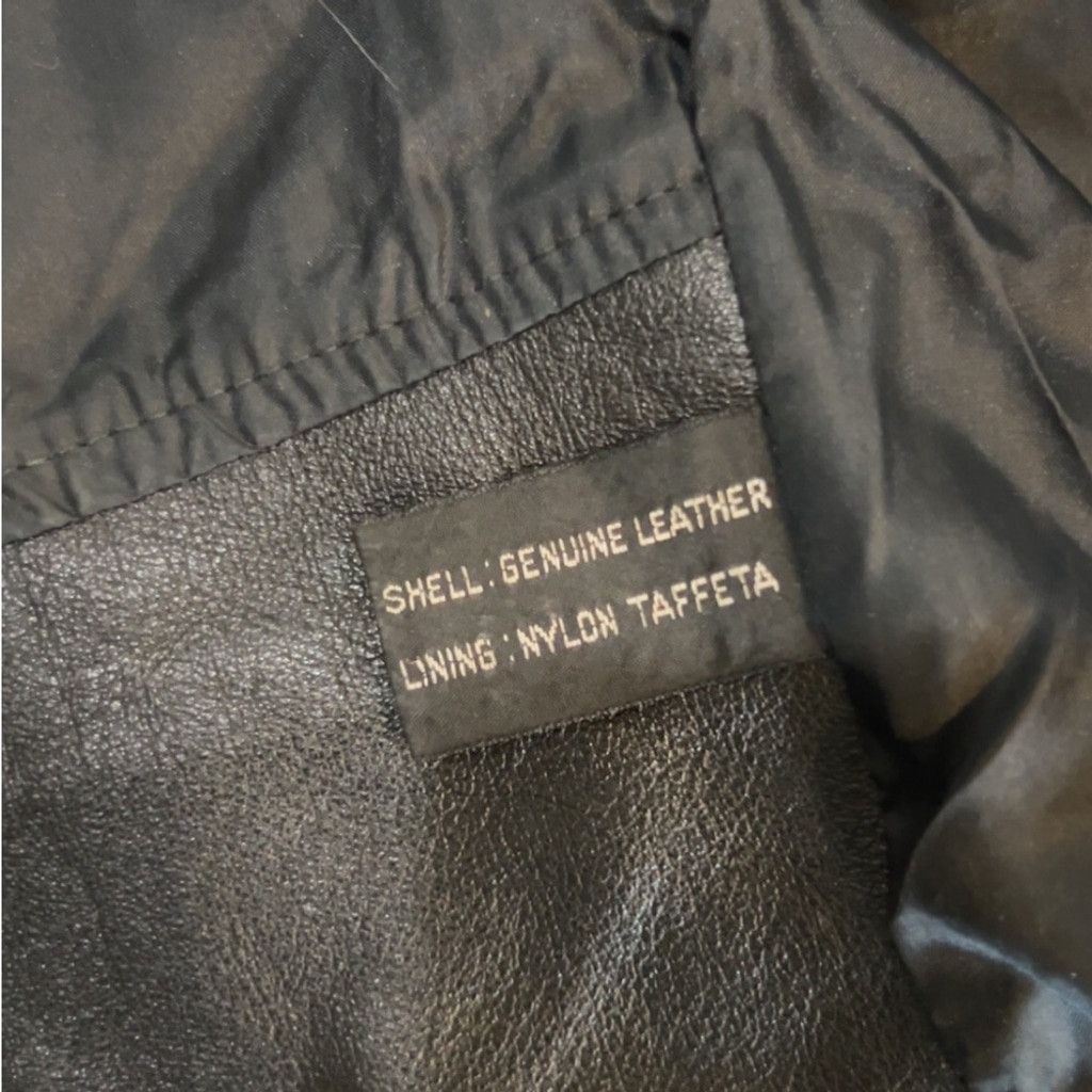 Other Vintage Classic Black bikers distressed heavy duty Leather Size US M / EU 48-50 / 2 - 6 Thumbnail