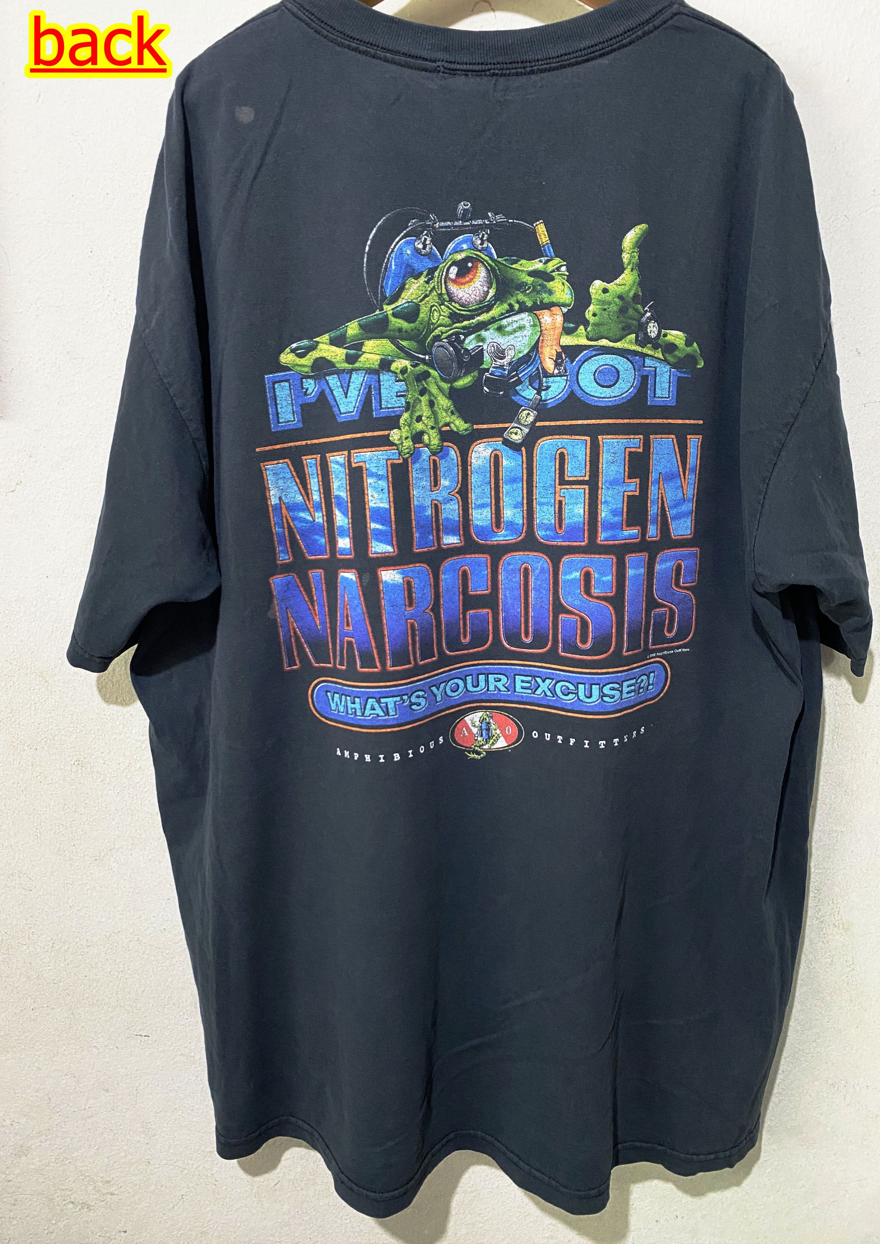 Vintage Vintage 2002 Nitrogen Narcosis Shirt Size US XL / EU 56 / 4 - 1 Thumbnail