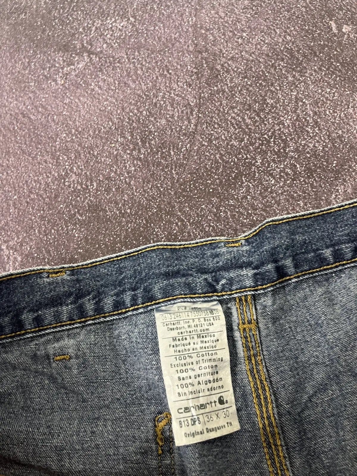 Carhartt × Vintage Vintage Carhartt Blue Denim Dungaree Fit Hype Baggy Jeans Size US 36 / EU 52 - 9 Thumbnail
