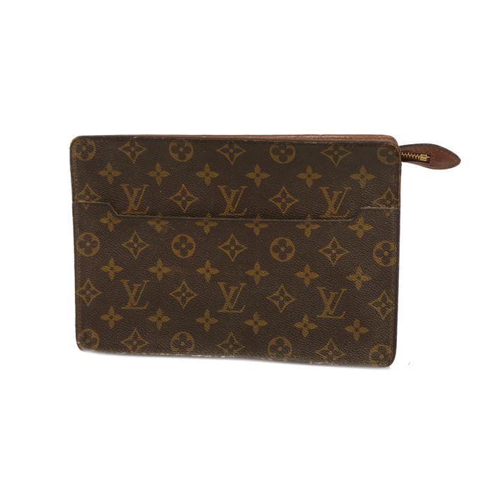 Louis Vuitton Monogram Pochette Homme Clutch Bag Accessories Bag M51795  Brown