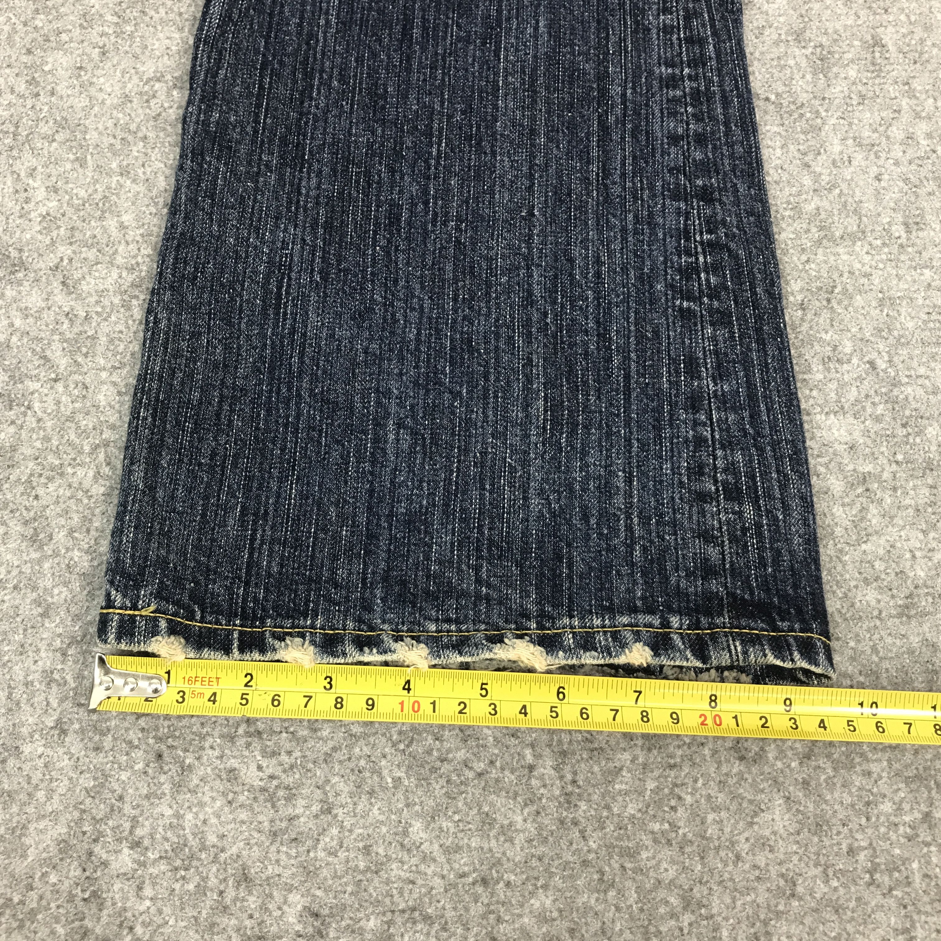 Edwin × Japanese Brand FLARE EDWIN JAPAN DISTRESSED BOOTCUT DENIM JEANS Size US 34 / EU 50 - 12 Thumbnail