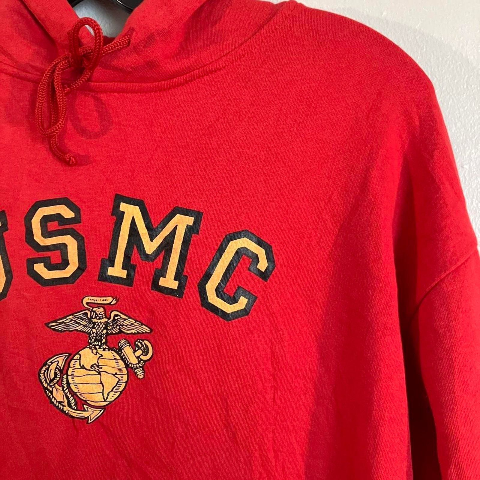 Rothco Rothco Red Vintage Y2K USMC Marines Hoodie Size US M / EU 48-50 / 2 - 2 Thumbnail