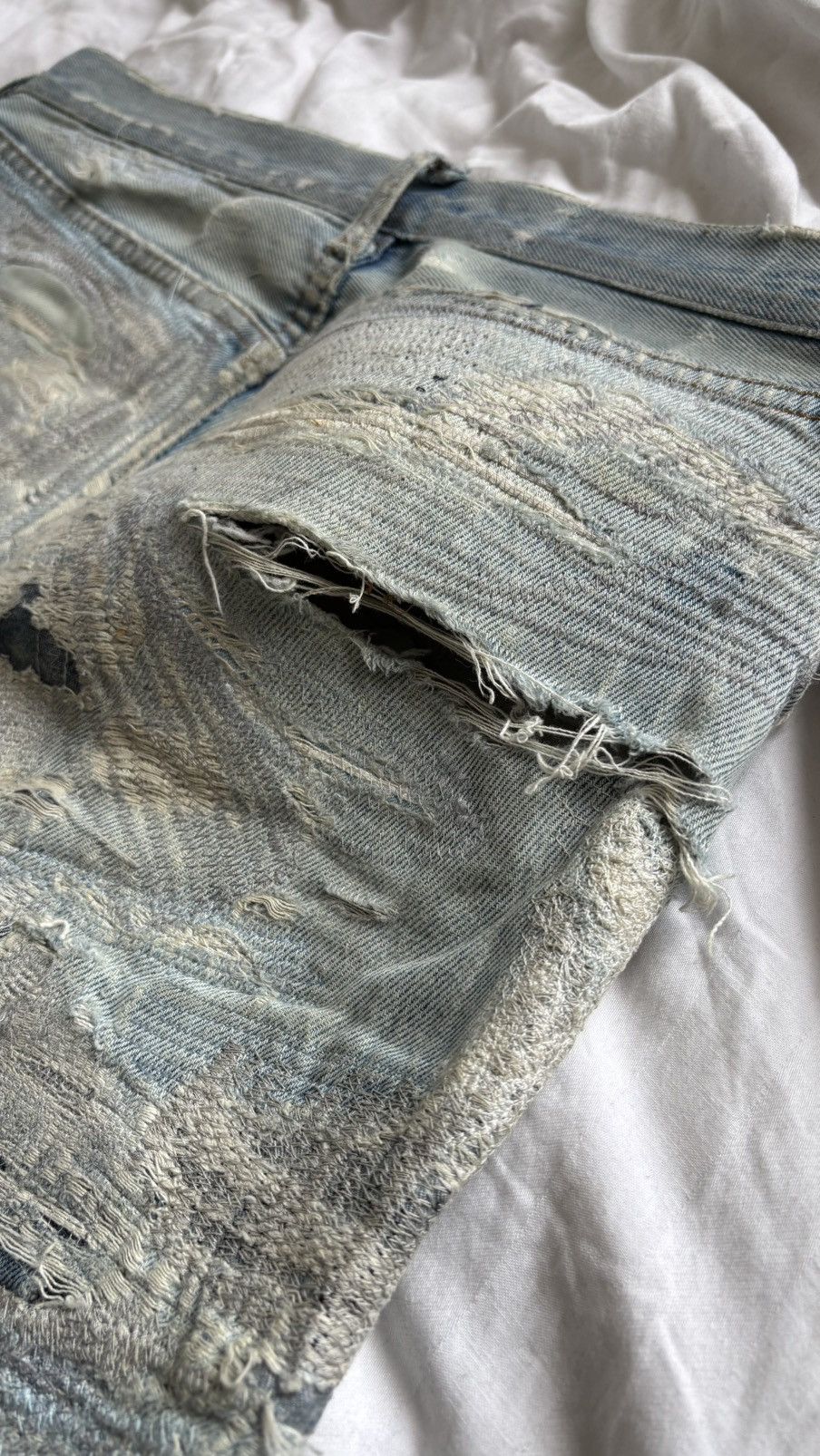 Maison Margiela ⓪ ⑩ GRAIL Maison Martin Margiela artisanal jeans repaired Size US 32 / EU 48 - 21 Thumbnail