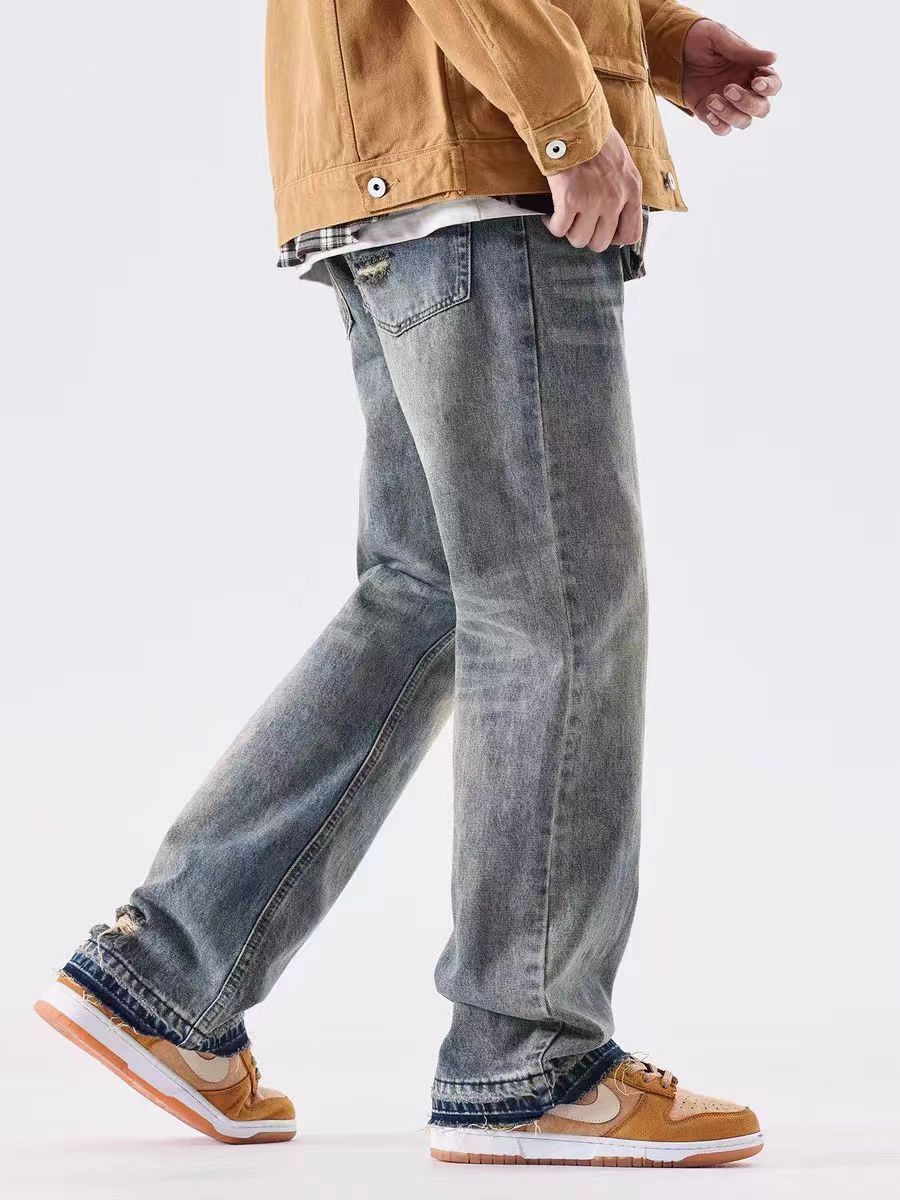 Japanese Brand × Jean Micro Flare All-Purpose Heavy Wash Vintage Loose Fit Jeans Size US 34 / EU 50 - 3 Thumbnail