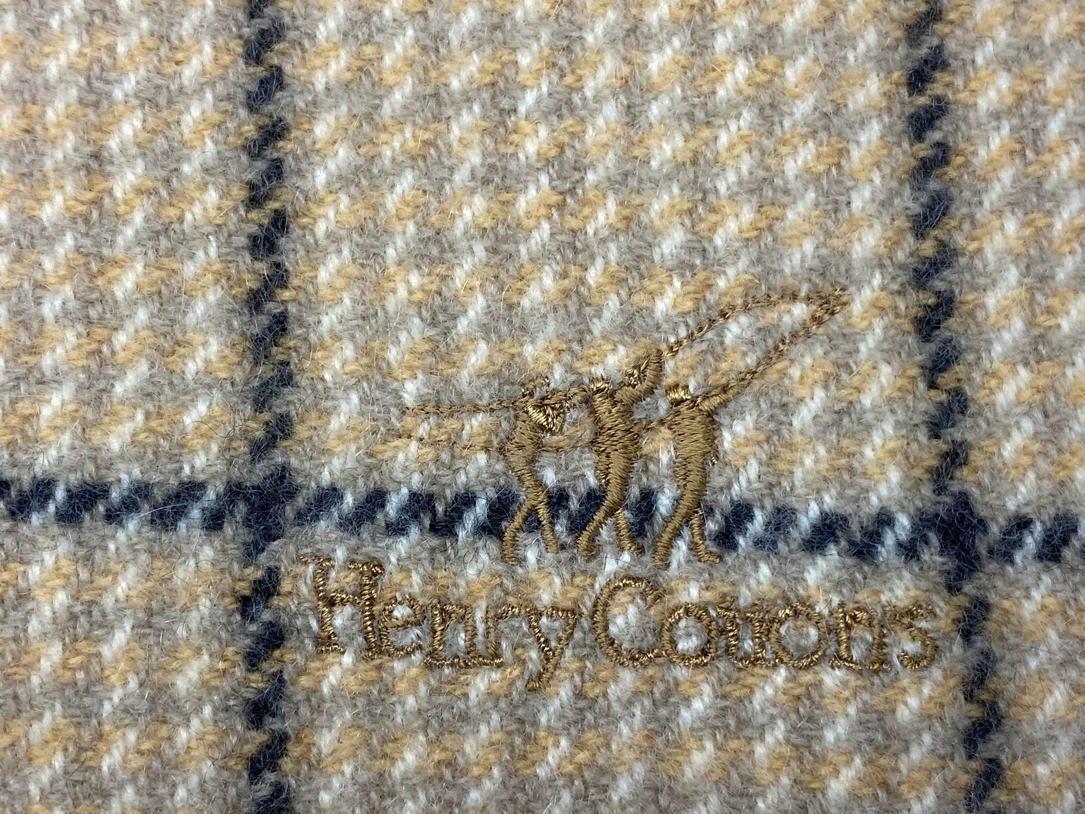 Henry Cotton's × Vintage Vintage Henry Cottons Checkered Scarf Wool 90s Made in Italy Size ONE SIZE - 10 Thumbnail