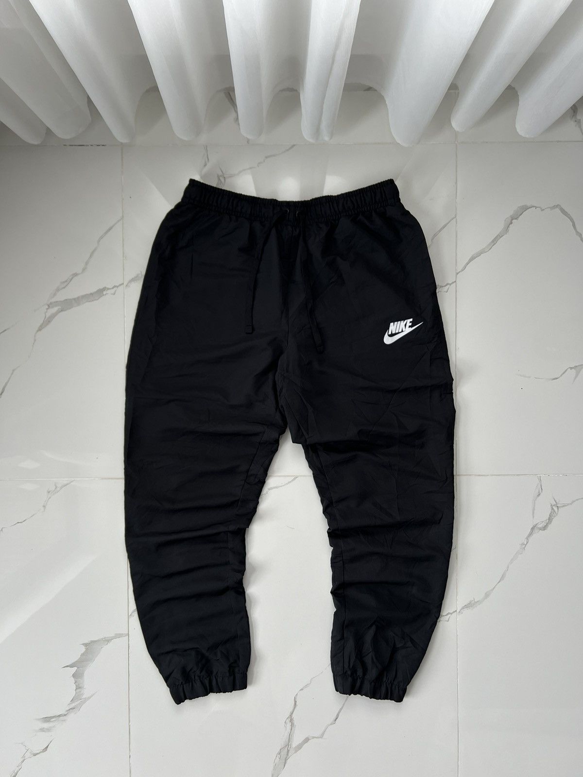 Nike × Vintage 90’s NIKE SWOOSH LOGO RETRO BAGGY TRACK PANTS Y2K GORPCORE Size US 34 / EU 50 - 1 Thumbnail
