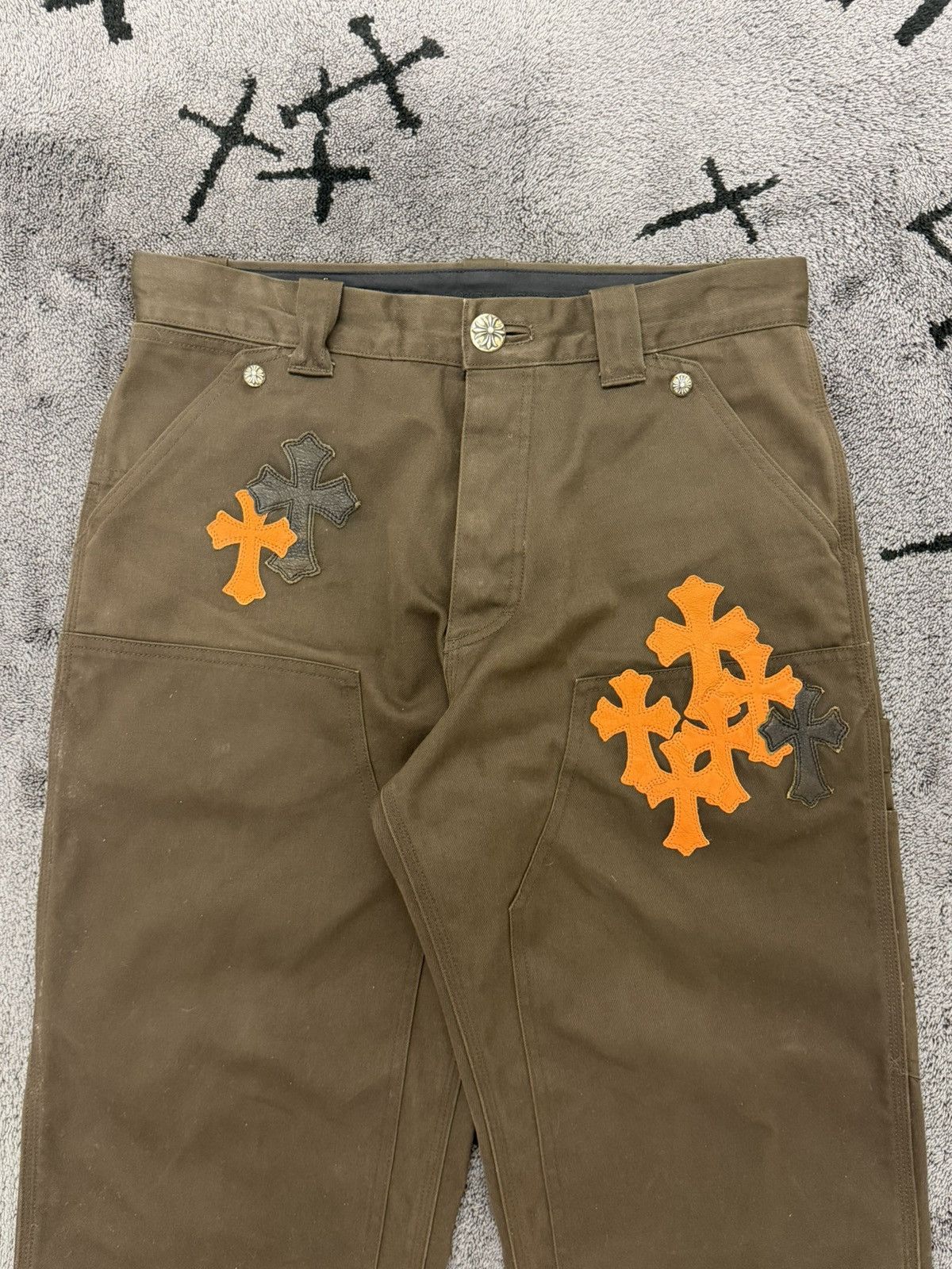 Chrome Hearts 23 Patched Brown Carpenters Size US 32 / EU 48 - 2 Thumbnail