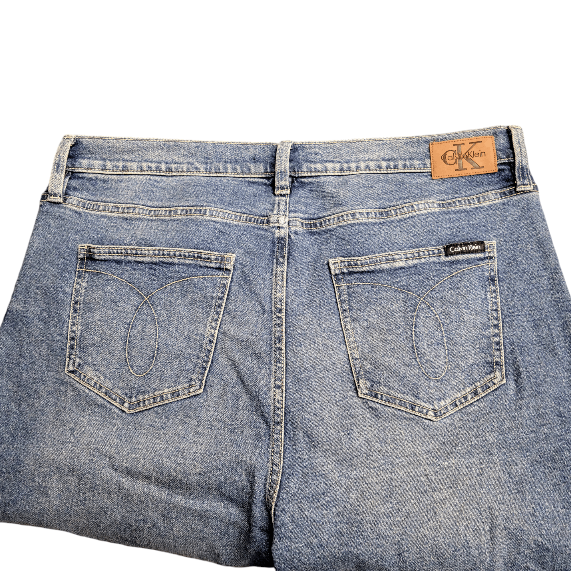 Calvin Klein Calvin Klein High Rise Straight Leg Classic Blue Jeans Size 36" / US 14 / IT 50 - 2 Thumbnail