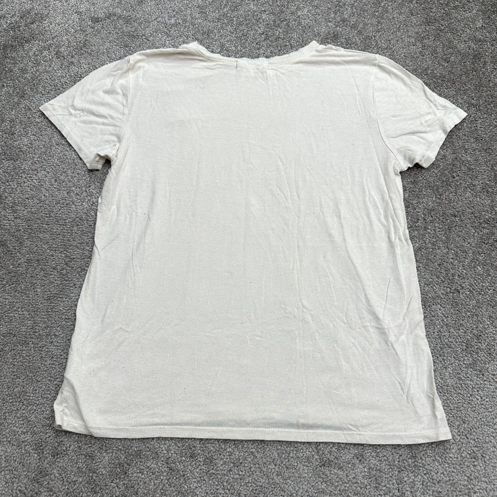 Vintage Nectar Basic T-Shirt Womens M White Short Sleeve Round Neck Logo Casual Adults Regular Size M Womens Size M / US 6-8 / IT 42-44 - 2 Thumbnail