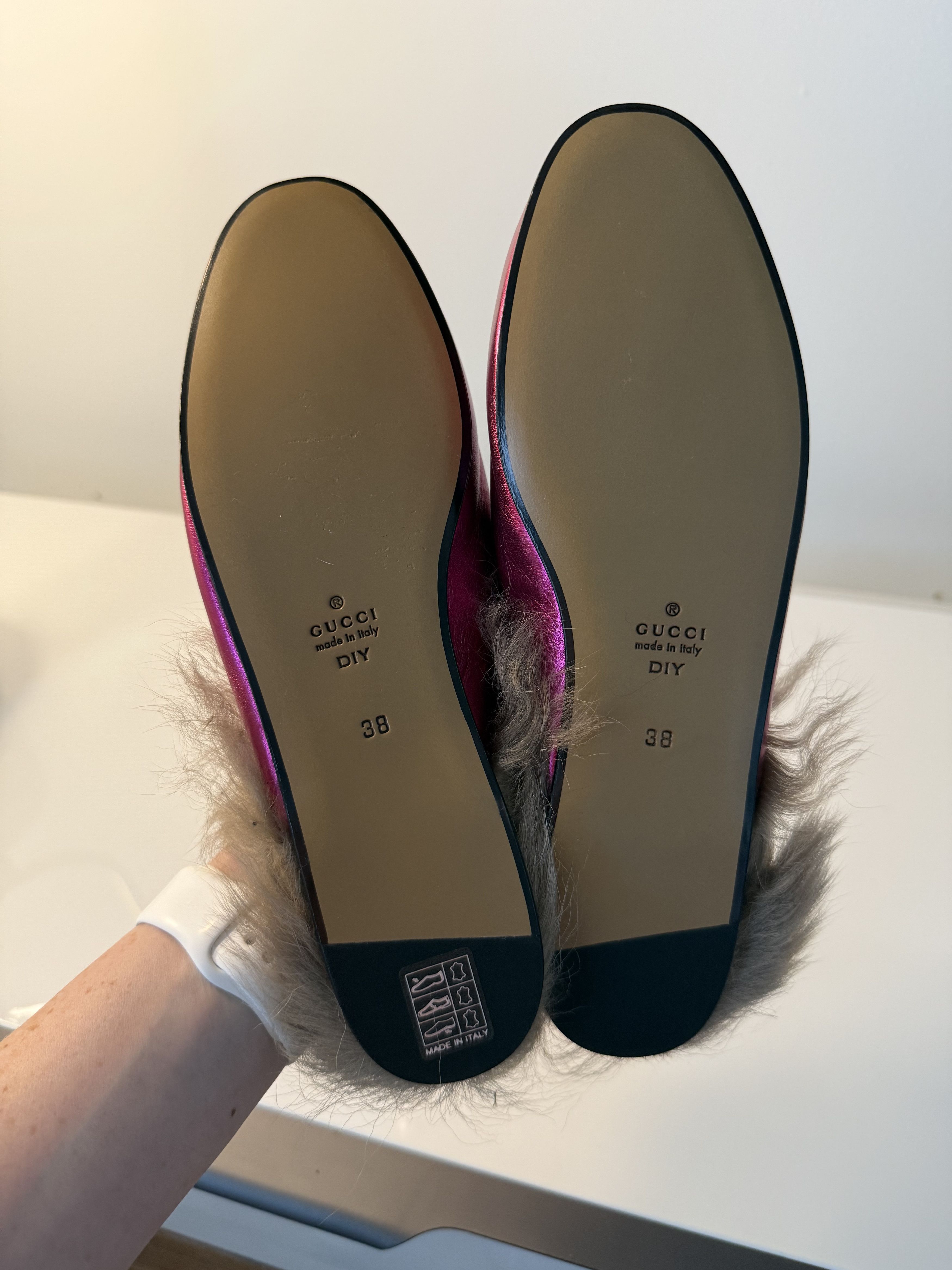 Gucci Gucci Lamb Wool Slippers Size US 8 / IT 38 - 6 Thumbnail