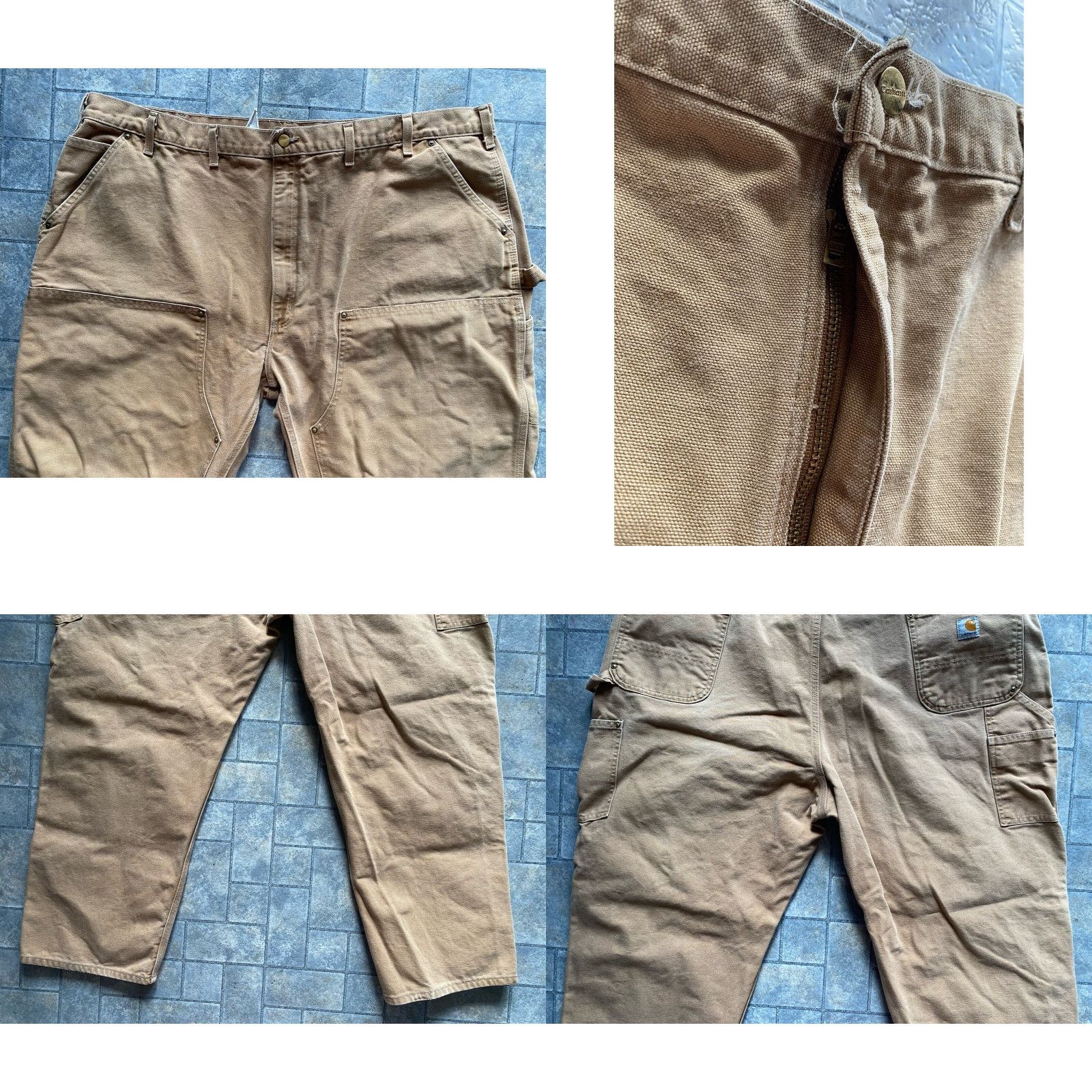 Carhartt VINTAGE Carhartt B01 BRN Men’s Double Knee Pants 50x30 Brown Mens Pants Brown 50 30 Big & Tall Inseam 30 Size US 34 / EU 50 - 8 Thumbnail