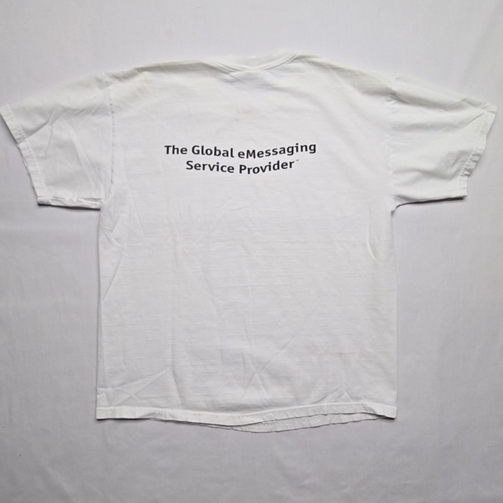 Hanes Vintage USANET Shirt Global eMessaging Service White L 90s Size US L / EU 52-54 / 3 - 7 Thumbnail