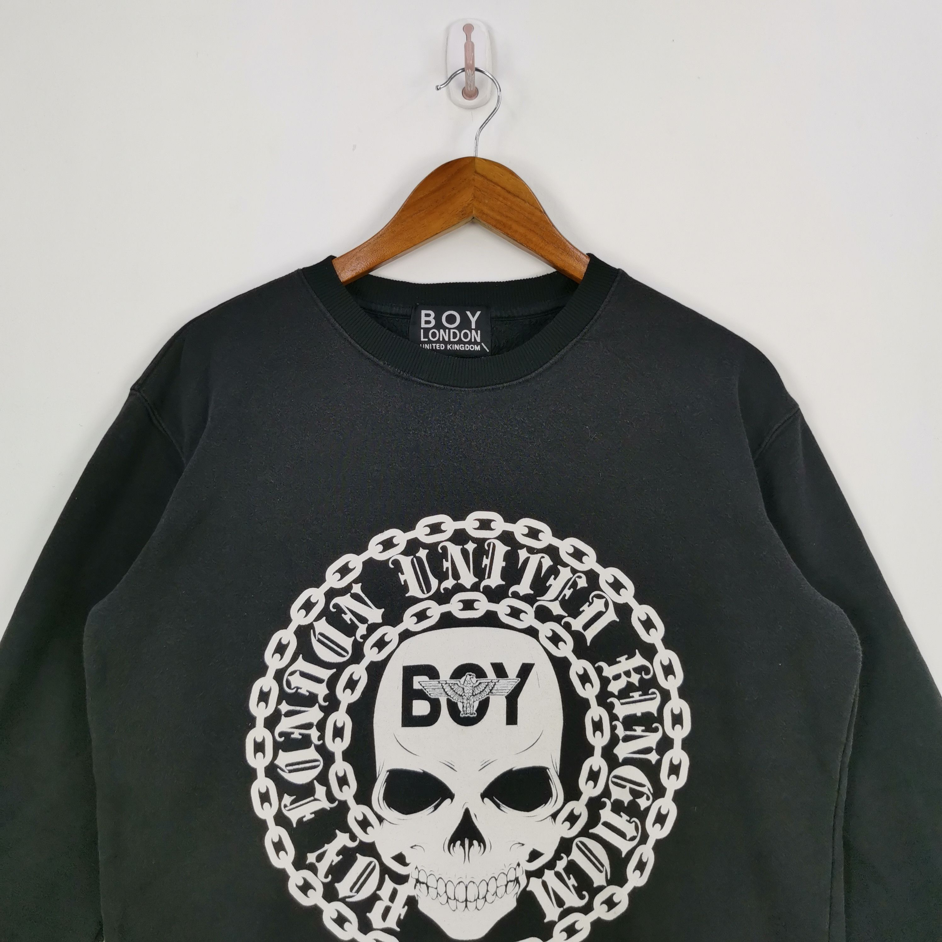 Boy London × Vintage Vintage Boy London Sweater Boy London Skulls Sweatshirt Size US M / EU 48-50 / 2 - 2 Thumbnail