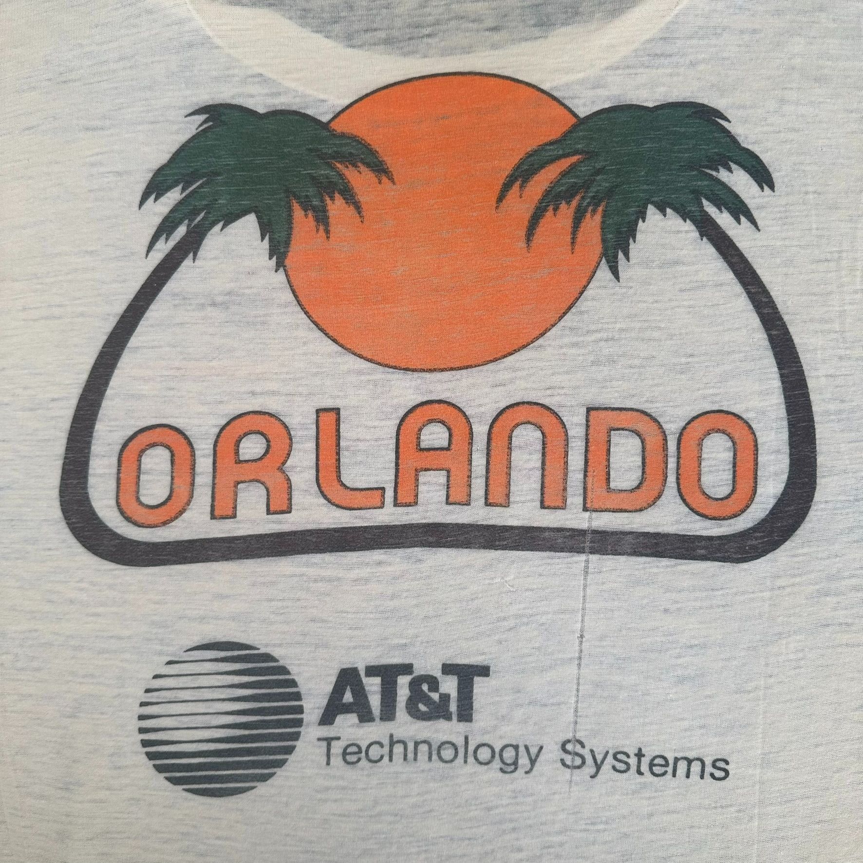 Vintage Vintage 80s Distressed AT&T Orlando T-Shirt Single Stitch Te Size US M / EU 48-50 / 2 - 2 Thumbnail