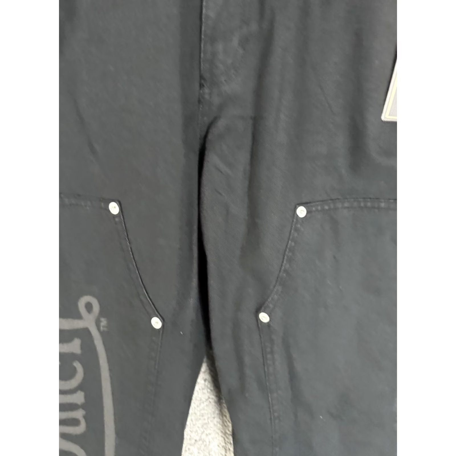 Von Dutch VON DUTCH Jeans Mens 30x32 Black Carpenter Workwear Logo Jeans Streetwear Size US 30 / EU 46 - 4 Thumbnail