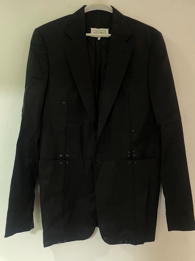 Maison Margiela Maison margiela 16SS Line 14 Show Style Wool Beaded Suit w Size 50R - 2 Thumbnail